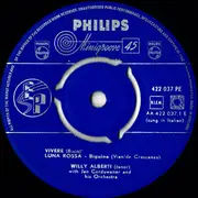 7inch Vinyl Single - Willy Alberti With Orkest Jan Corduwener - Vivere / Luna Rossa / Mamma / Anema E Core - EP