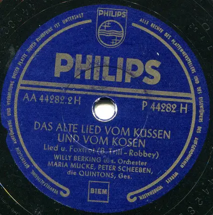 Willy Berking Und Sein Orchester , Maria Mucke , Peter Scheeben , Die Quintons - Ich Möcht' Gern Dein Herzklopfen Hör'n...