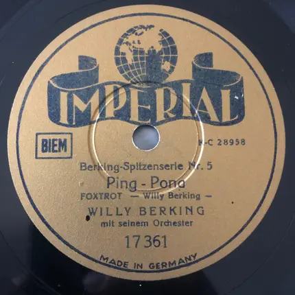 Willy Berking Und Sein Orchester - Feuerwerk / Ping-Pong