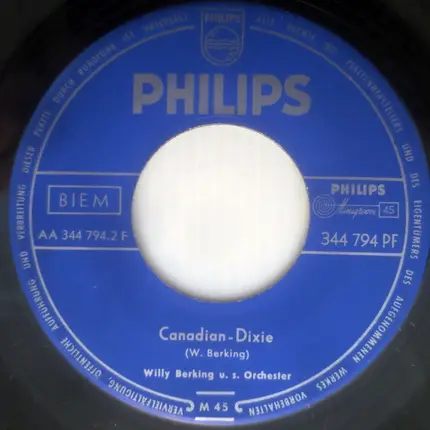 Willy Berking Und Sein Orchester - Manhattan-Swing / Canadian-Dixie