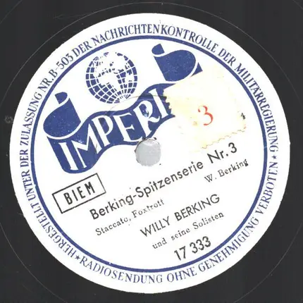 Willy Berking Und Seine Solisten - Legato / Staccato