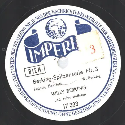 Willy Berking Und Seine Solisten - Legato / Staccato