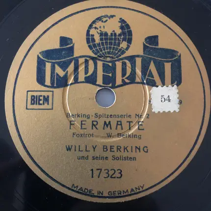 Willy Berking Und Seine Solisten - Pause / Fermate