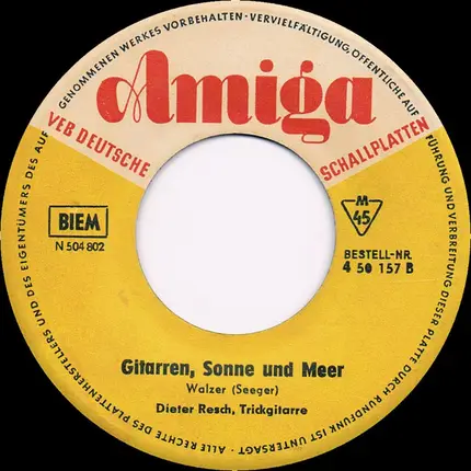 Willy Hagara / Dieter Resch - So Ein Milano-Mandolino / Gitarren, Sonne Und Meer