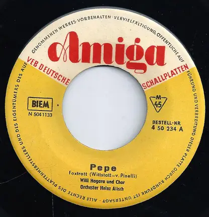 Willy Hagara / Peter Beil - Pepe / Molto Bene