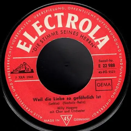 Willy Hagara - Weil Die Liebe So Gefährlich Ist