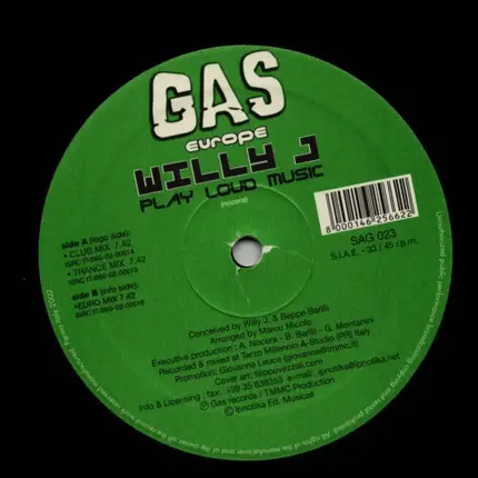 Willy J - Play Loud Music