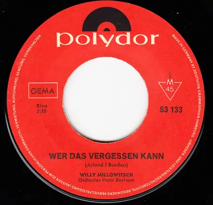 Willy Millowitsch - Wer Das Vergessen Kann