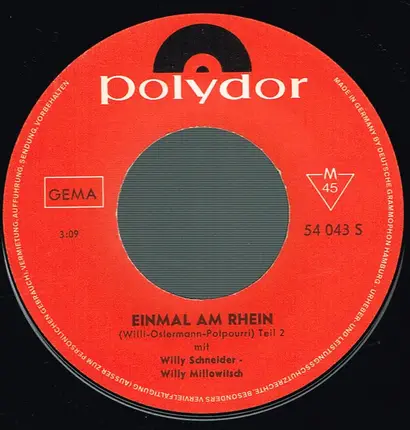 Willy Schneider - Willy Millowitsch - Einmal am Rhein