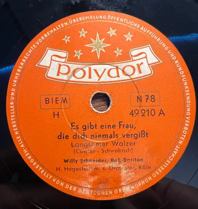 Willy Schneider - Es Gibt Eine Frau Die Dich Niemals Vergißt, Weißt Du Muatterl, Was I Traumt Hab?