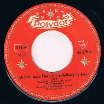 Willy Schneider - Ich Hab' Mein Herz In Heidelberg Verloren