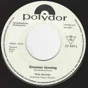 7inch Vinyl Single - Willy Schneider - Einsamer Sonntag - Promo