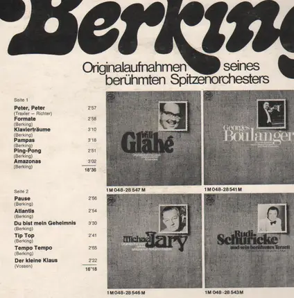 Willy Berking - Originalaufnahmen seines berühmten Spitzenorchesters