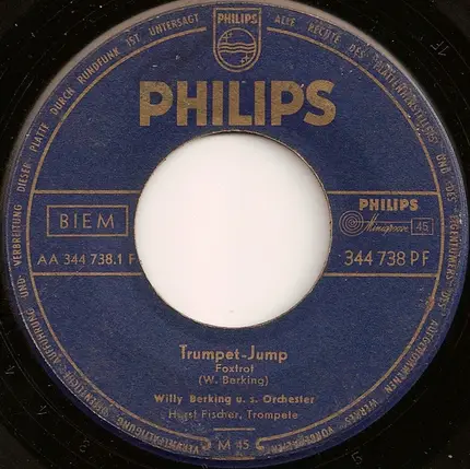 Willy Berking Und Sein Orchester / Horst Fischer - Trumpet-Jump / Kentucky-Melody