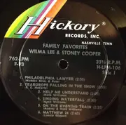 LP - Wilma Lee & Stoney Cooper With The Clinch Mountain Clan - Family Favorites