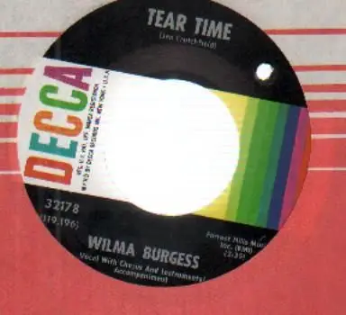 wilma burgess - Tear Time