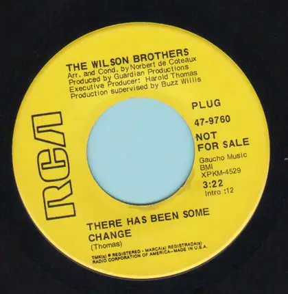 Wilson Bros. - There Has Been Some Change / You Took My Future Away