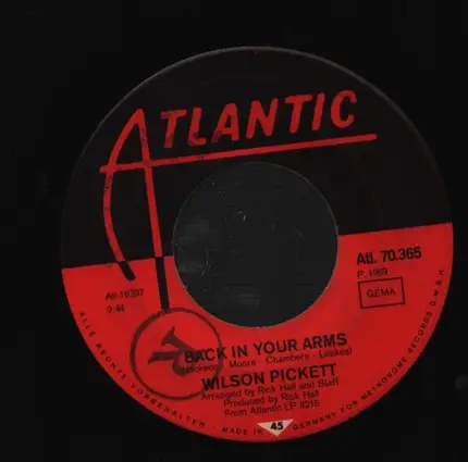 Wilson Pickett - Back In Your Arms / Mini-Skirt Minnie