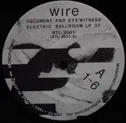 Double LP - Wire - Document And Eyewitness - + OBI + Insert
