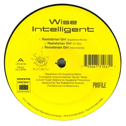 Wise Intelligent - rastafarian girl