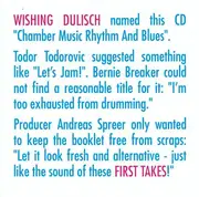 CD - Wishing Dulisch - First Takes