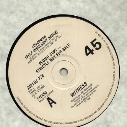 Witness - Loverman