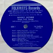 LP - Woody Guthrie With Leadbelly , Cisco Houston , Sonny Terry And Bess Hawes - Sings Folk Songs - + Booklet