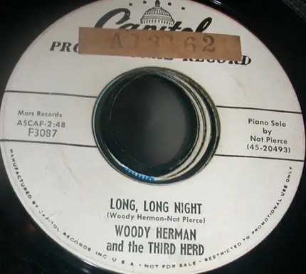 Woody Herman And His Third Herd - Kiss The Baby / Long, Long Night