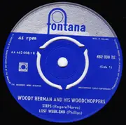 7inch Vinyl Single - Woody Herman And His Woodchoppers - Steps / Lost Weekend / Some Day, Sweetheart / Pam