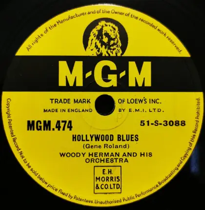 Woody Herman And His Orchestra - Cuban Holiday / Hollywood Blues