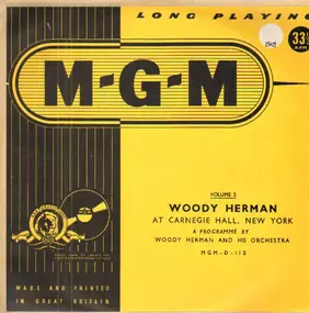 Woody Herman - At Carnegie Hall, New York