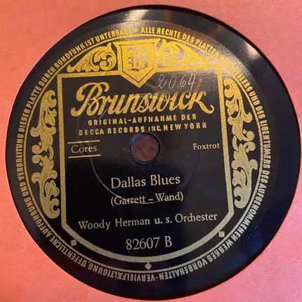 Woody Herman And His Orchestra - Doctor Jazz / Dallas Blues
