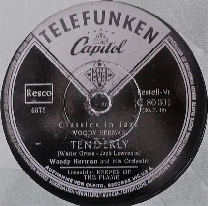 Woody Herman And His Orchestra - Keeper Of The Flame/ Tenderly