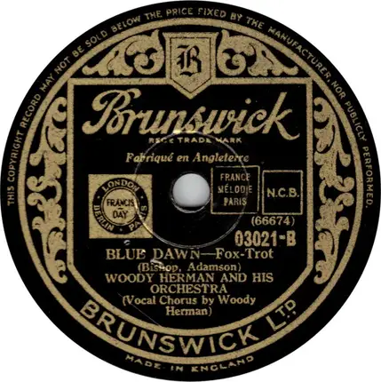 Woody Herman And His Orchestra - Midnight Echoes / Blue Dawn