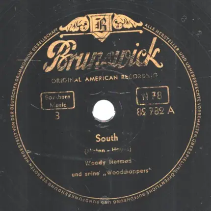 Woody Herman And His Orchestra - South / Blues In The Night