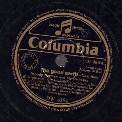 Woody Herman and his Orchestra - Sidewalks Of Cuba / At The Woodchopper's Ball
