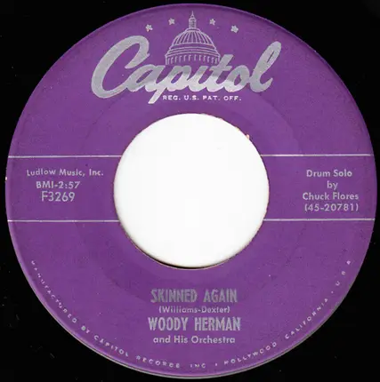 Woody Herman And His Orchestra - Skinned / Skinned Again