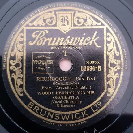 Woody Herman And His Orchestra - Whistle Stop / Rhumboogie