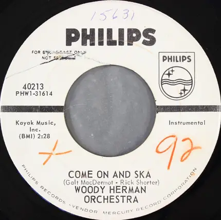 Woody Herman And His Orchestra - Theme From Golden Boy / Come On And Ska