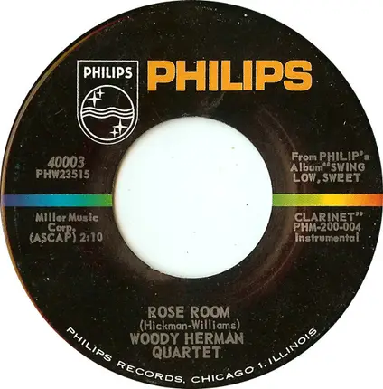 Woody Herman Quartet - Swing Low, Sweet Clarinet / Rose Room
