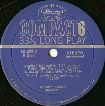 Woody Herman Quartet - Swing Low Sweet Clarinet