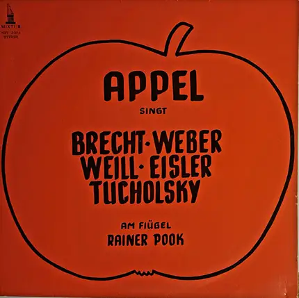 Wolf Appel Singt Bertolt Brecht,  David Weber - Appel singt Brecht u. a.