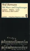 Paperback - Wolf Biermann - Mit Marx- und Engelszungen Gedichte Balladen Lieder Mit Noten zu allen Liedern