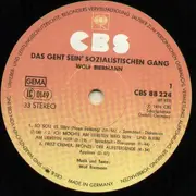 Double LP - Wolf Biermann - Das Geht Sein' Sozialistischen Gang