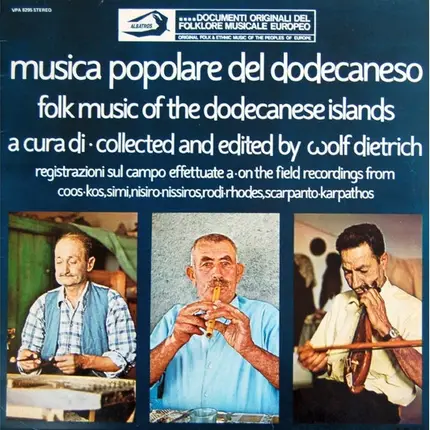 Wolf Dietrich - Musica Popolare Del Dodecaneso