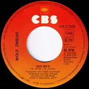 7inch Vinyl Single - Wolf Znidar - Sag Ma's