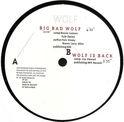 Wolf - Big Bad Wolf