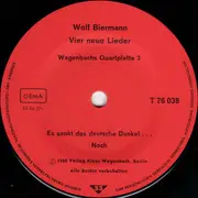 7'' - Wolf Biermann - 4 Neue Lieder
