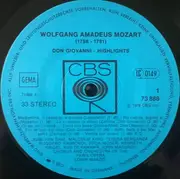 LP - Mozart - Don Giovanni - Highlights, Pages Choisies, Querschnitt (Maazel)