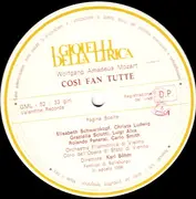 LP - Mozart - Così Fan Tutte (Pagina Scelte), Böhm